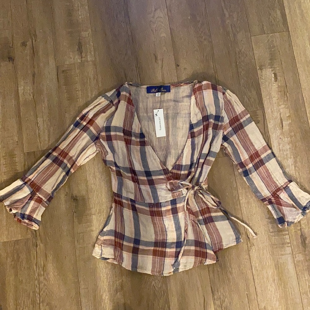 NEW Francesca’s plaid top